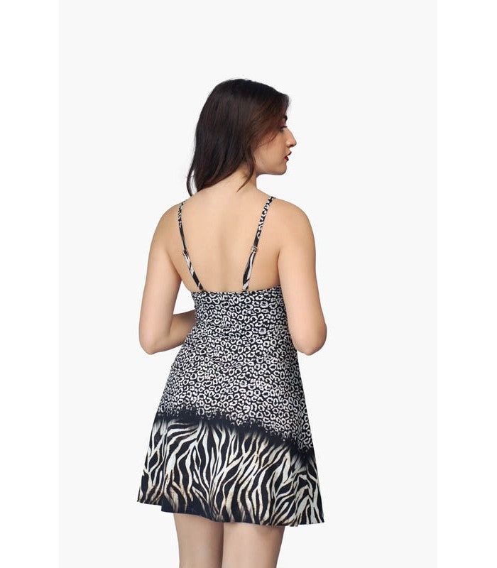 Robe Maillot Zèbre à Tulle