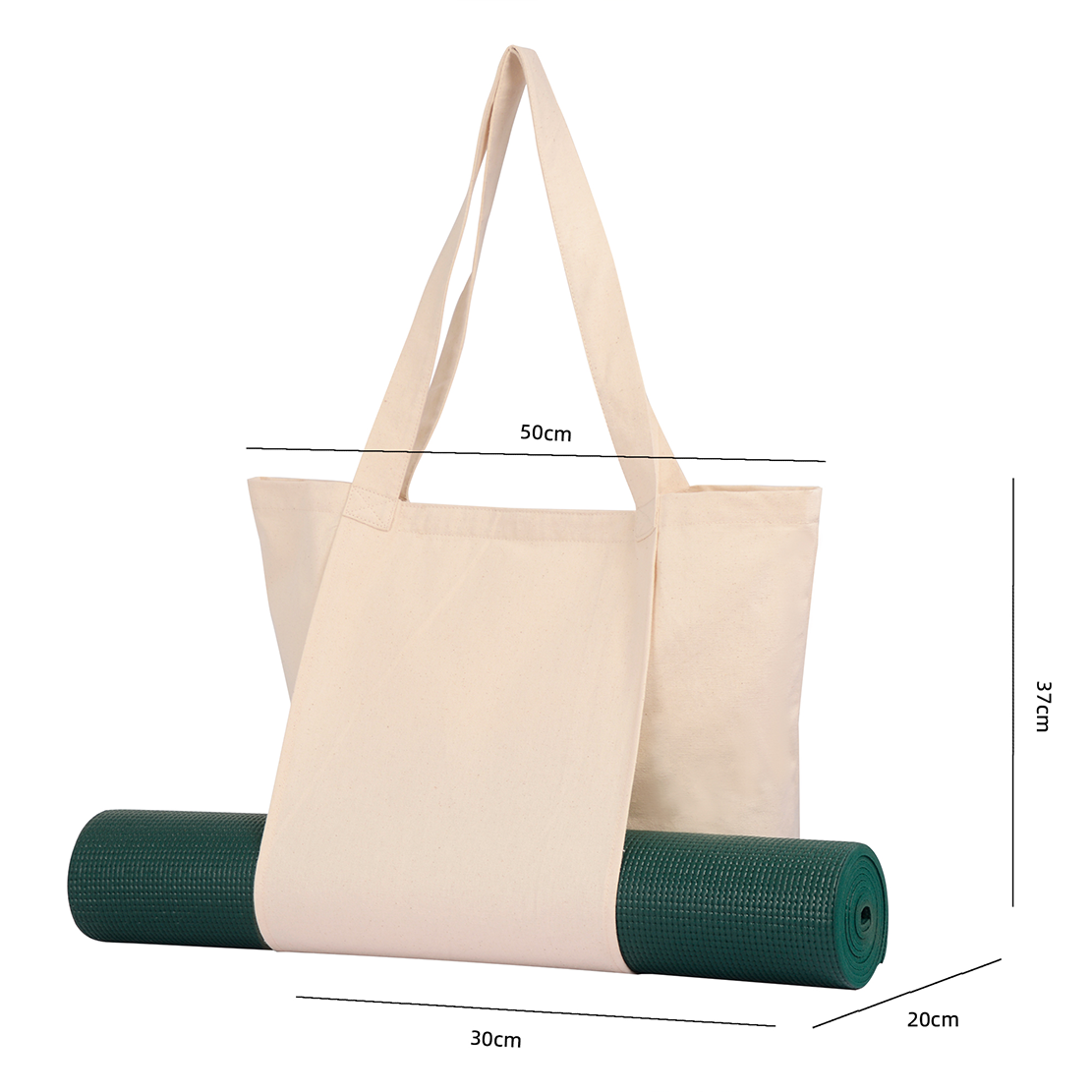 Sac de Yoga, Pilates, Fitness ou Plage, Multifonctions avec Porte-Tapis