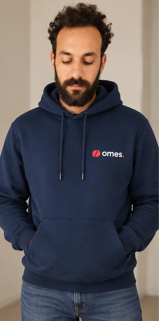 Hoodie OMES · Bleu marine