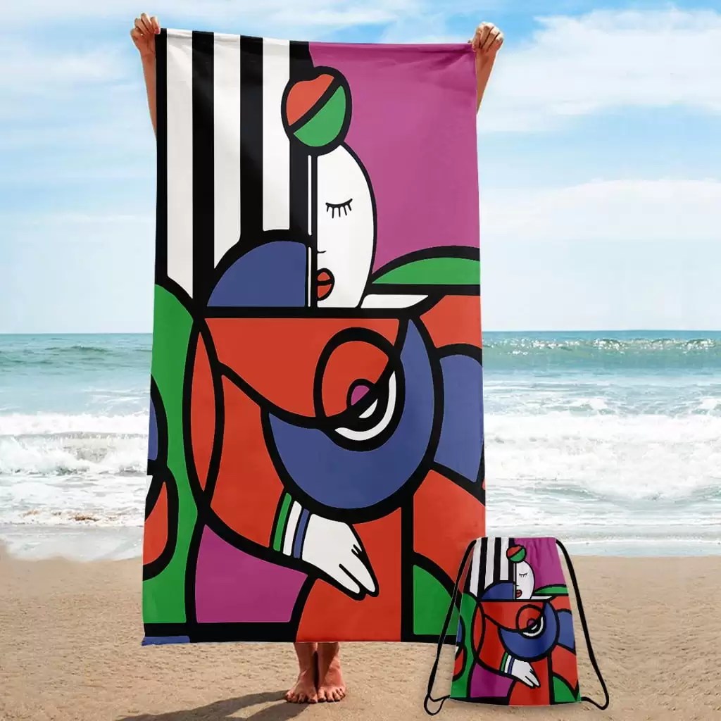 Serviette de Plage M Apple Head