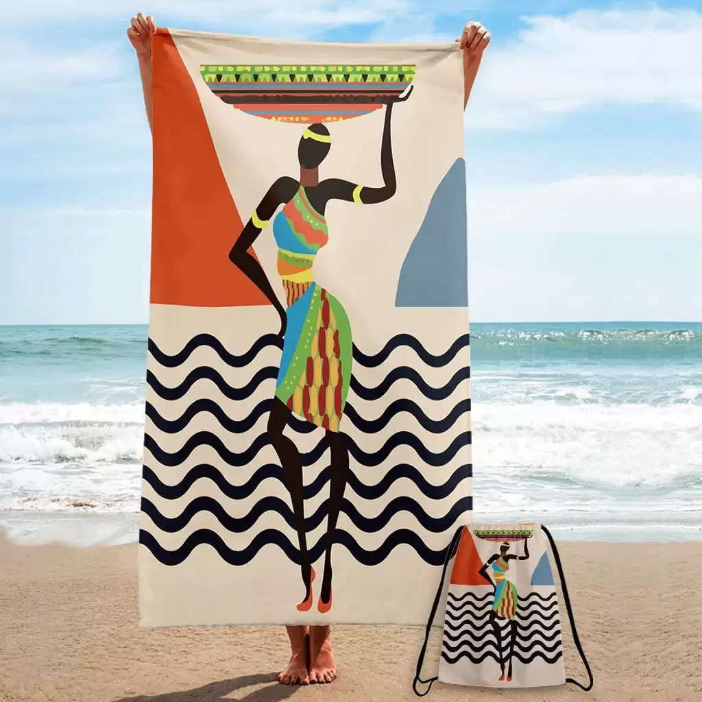 Serviette de Plage M Hawaï Girl