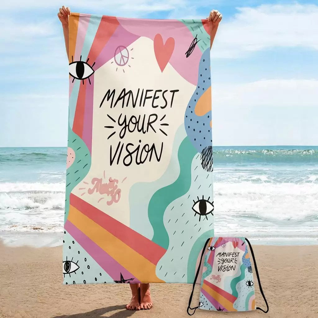 Serviette de Plage M Manifest Your Vision