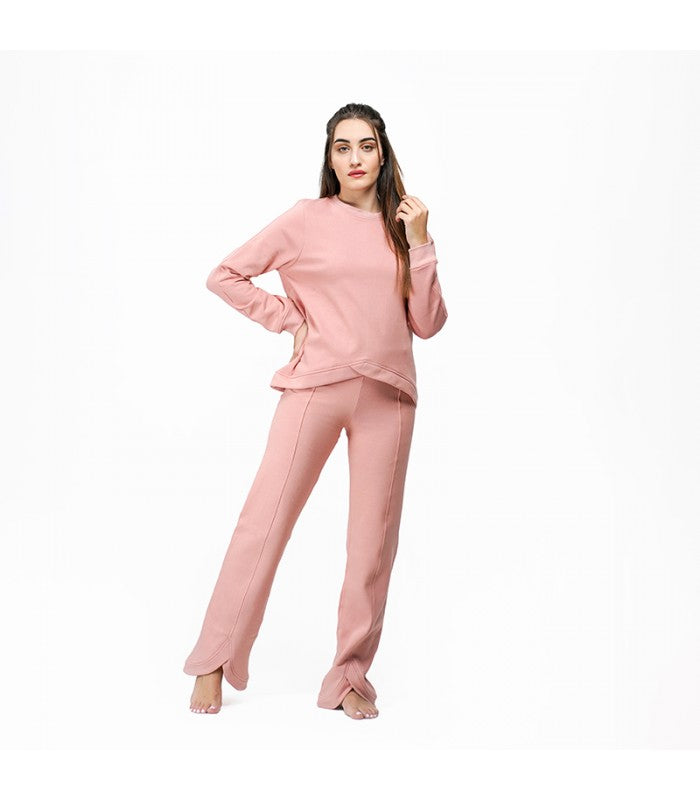 Pantalon Molletonné Fendu