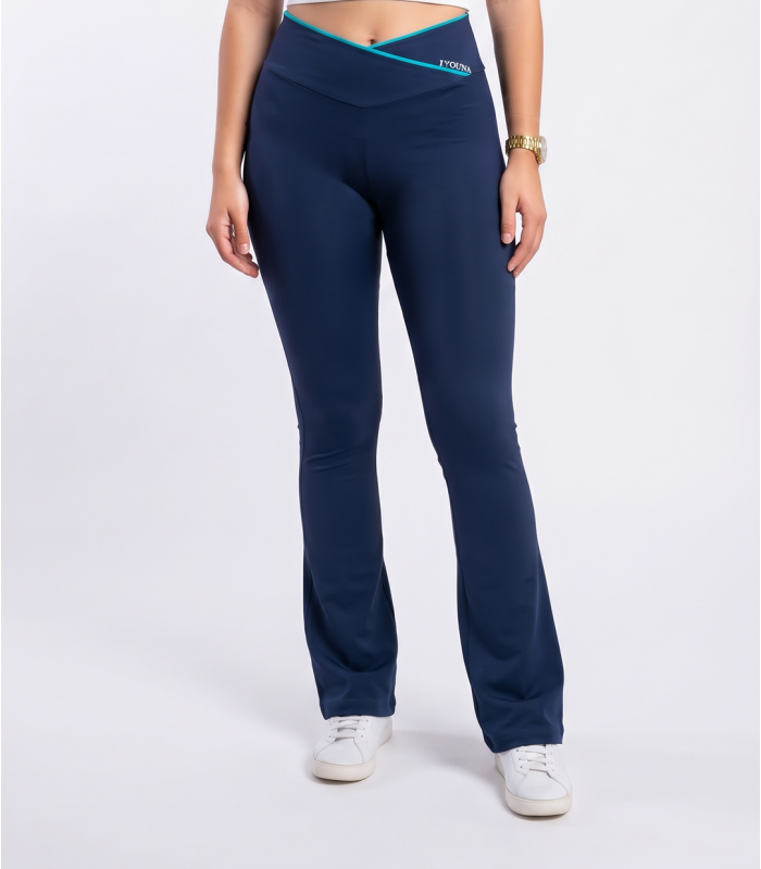 Pantalon de Sport Croisé Évasé