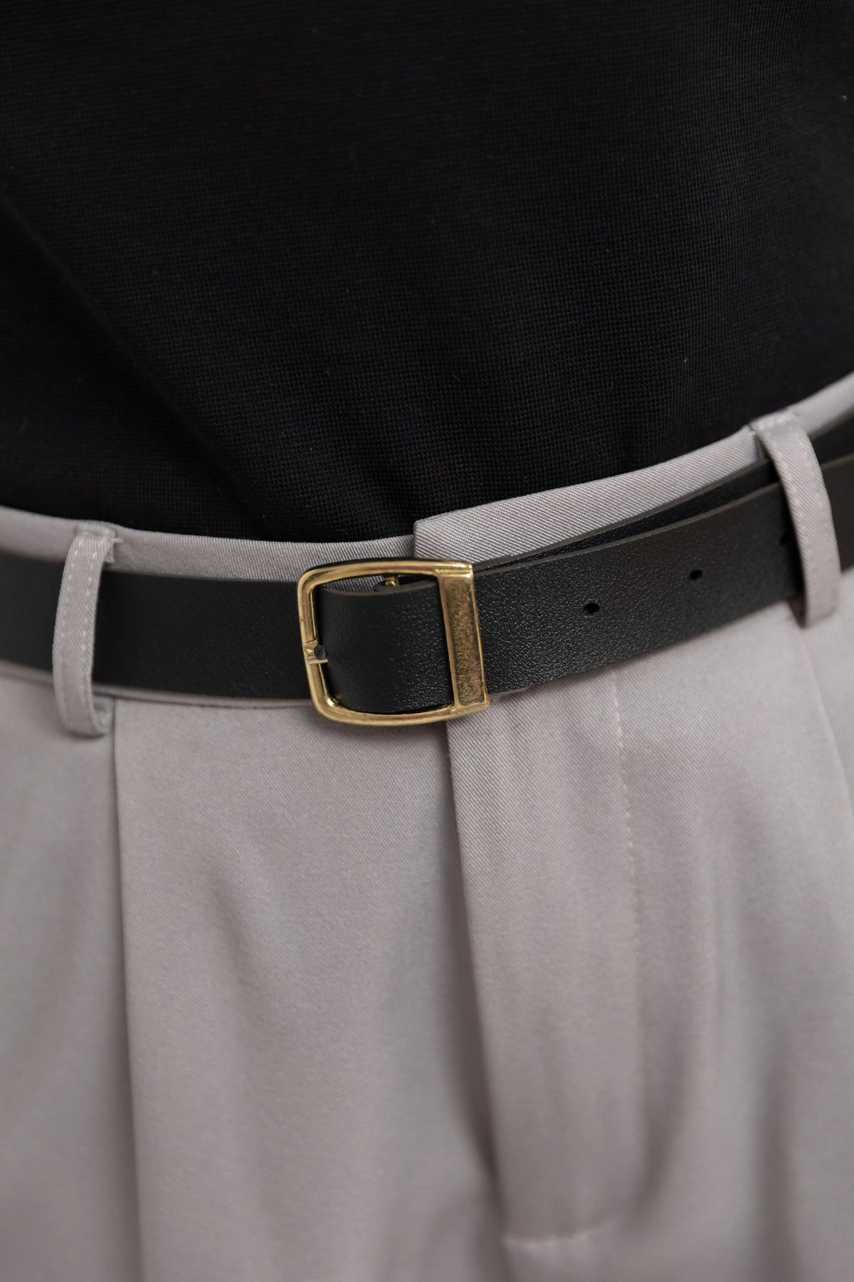 Pantalon Edge – Taille Haute avec Ceinture et Passepoil