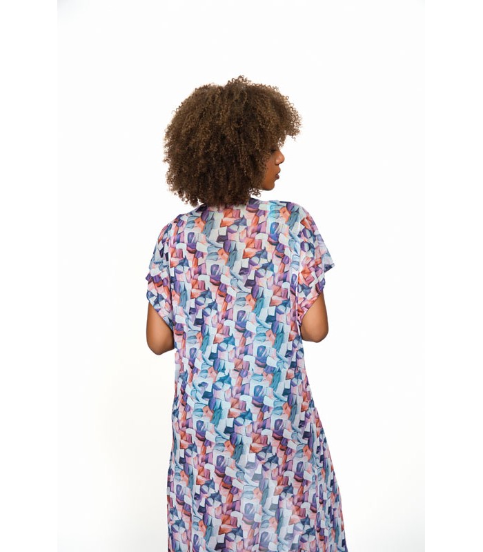Poncho de Plage en Tulle Tressé
