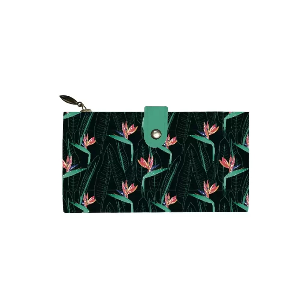 Portefeuille Bonny Spring Green Flower