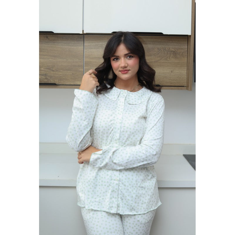 Pyjama Claudine Femme | Col Claudine Élégant