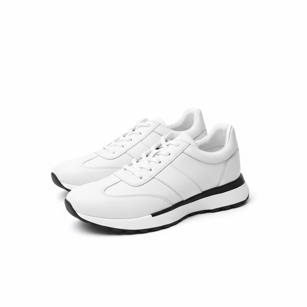 Sneakers CRB Cuir Homme - Renato Blanc