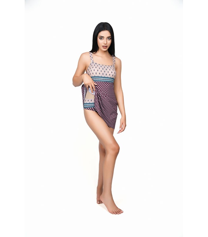 Robe Maillot à Petits Pois