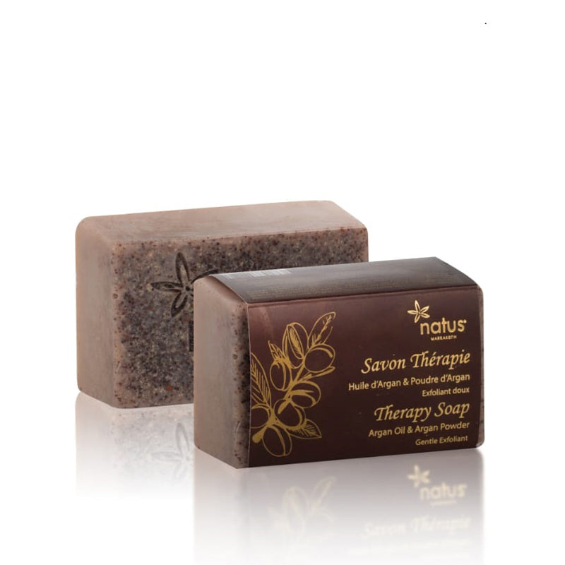 Savon thérapie — Huile d'argan & poudre exfoliante