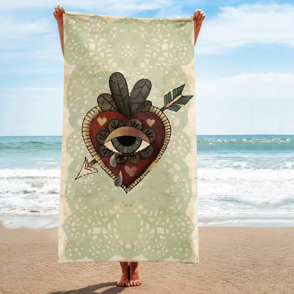 Serviette de Plage M Eye In The Plant