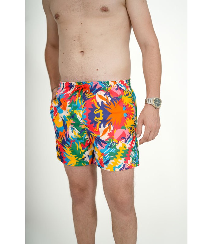 Short de Bain Homme Coupe Courte Imprimé