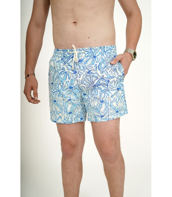 Short de Bain Homme Coupe Courte Imprimé