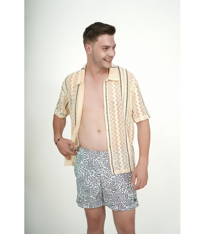 Short de Bain Homme Imprimé Ibiza