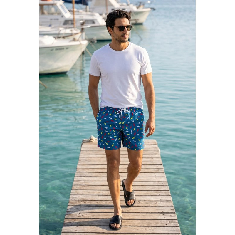 Short de Plage Homme Imprimé – Léger, Confortable & Séchage