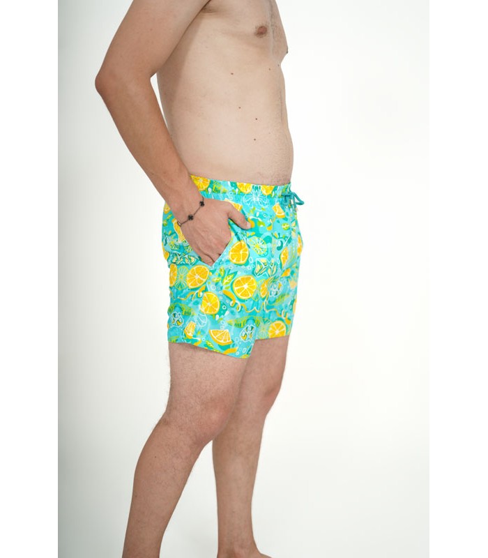Short de Bain Homme Coupe Courte Imprimé