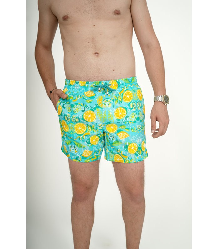 Short de Bain Homme Coupe Courte Imprimé