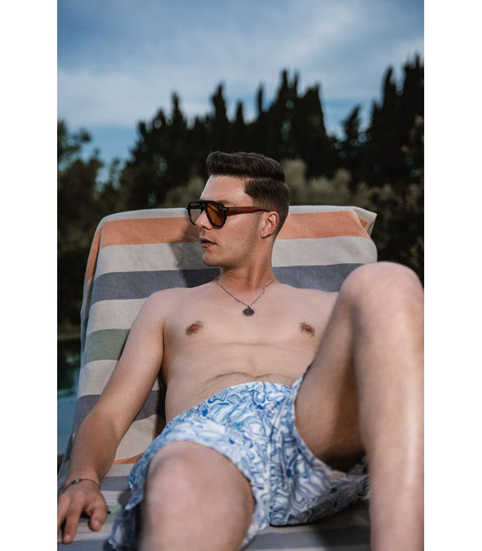 Short de Bain Homme Coupe Courte Imprimé