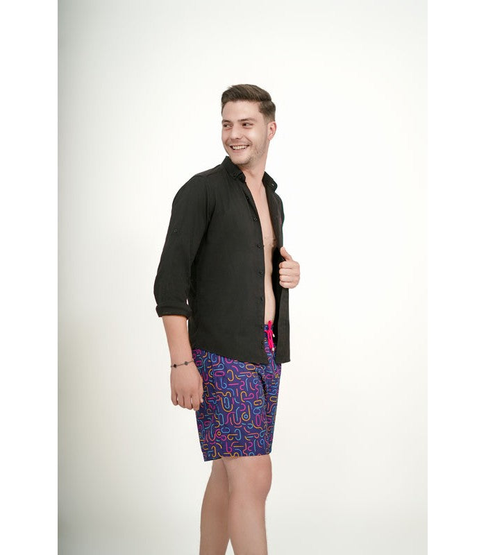 Short de Bain Homme Imprimé Impressive