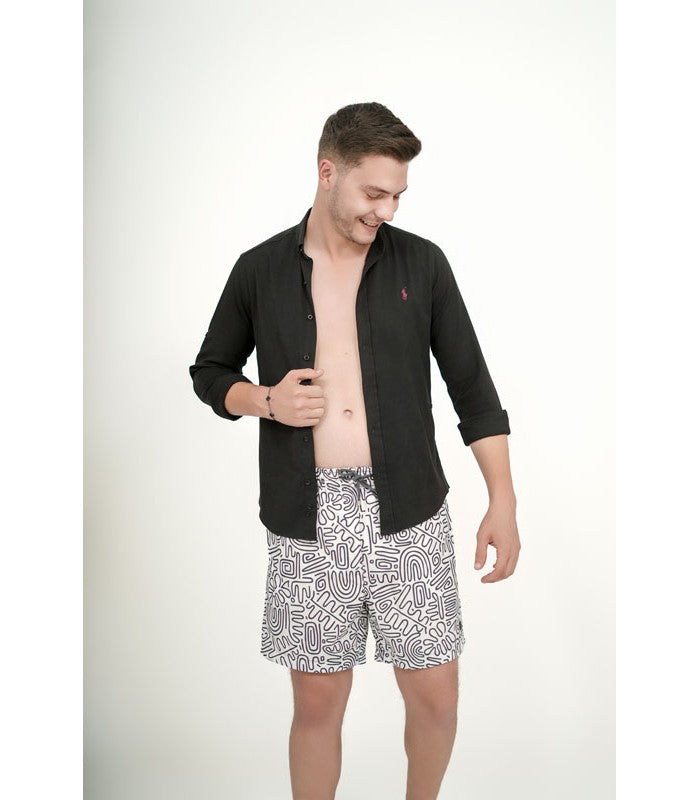 Short de Bain Homme Imprimé Impressive