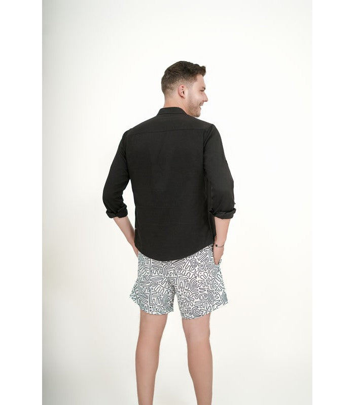 Short de Bain Homme Imprimé Impressive