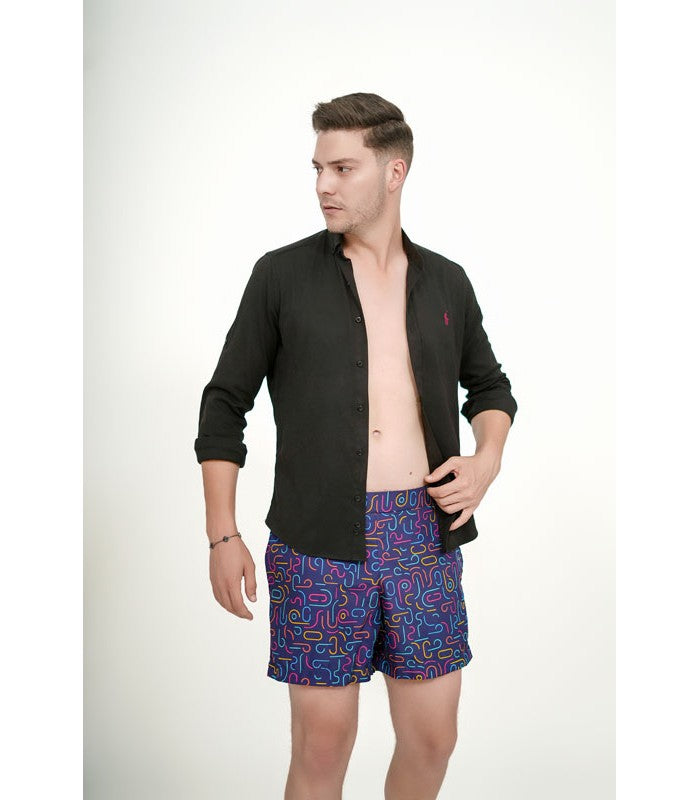 Short de Bain Homme Imprimé Impressive