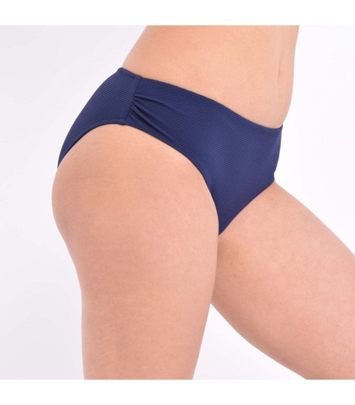 Slip Basique Piqué à Fronces
