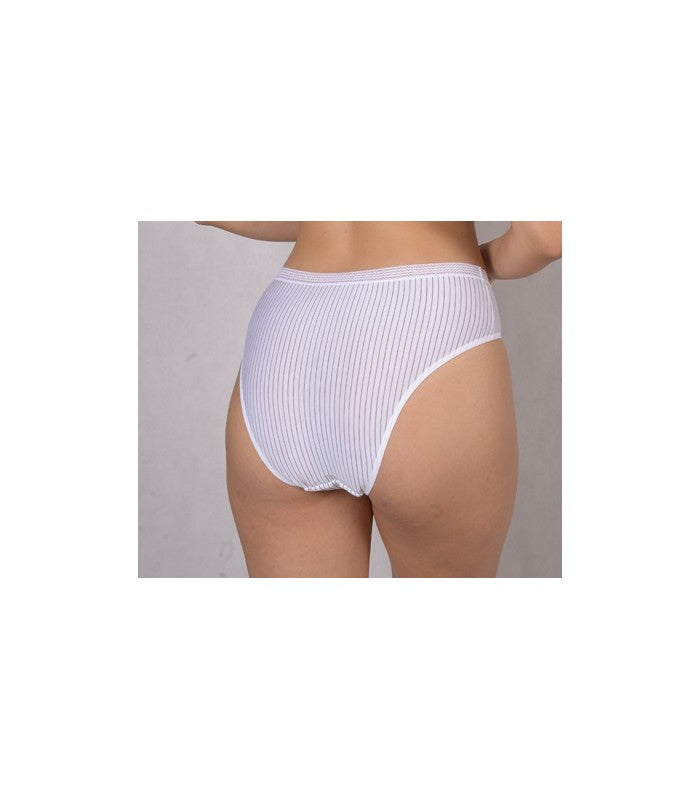 Slip Taille Basse à Rayures