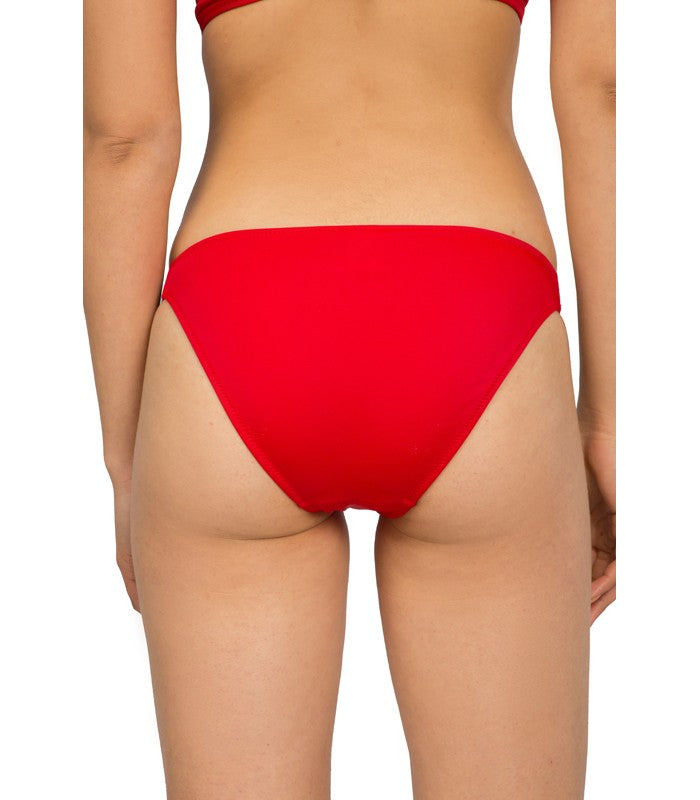Bas de Bikini Taille Basse à Élastiques Latéraux
