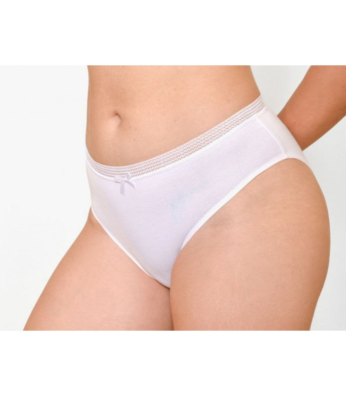 Slip Taille Basse à Galon en Coton Bio