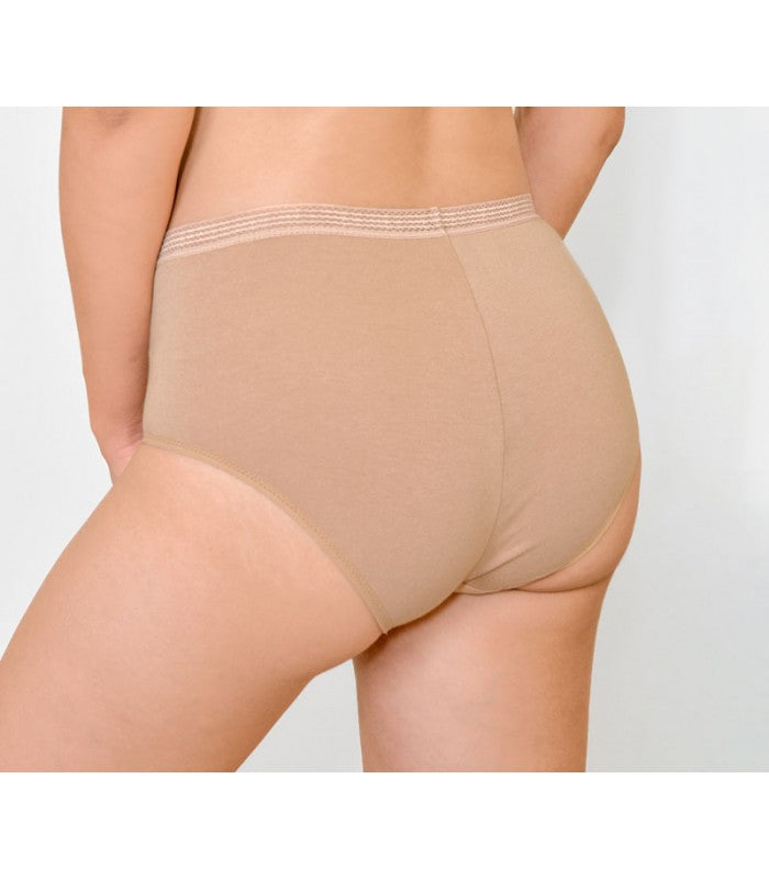 Slip Taille Haute Large à Galon en Coton Bio