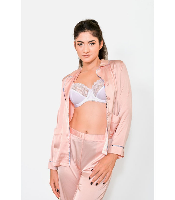Soutien-Gorge Emboîtant en Dentelle à Armatures
