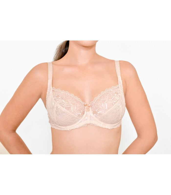 Soutien-Gorge Emboîtant en Dentelle à Armatures