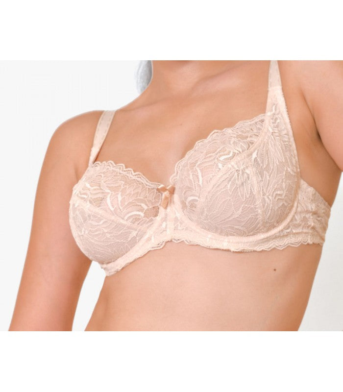 Soutien-Gorge Emboîtant en Dentelle à Armatures