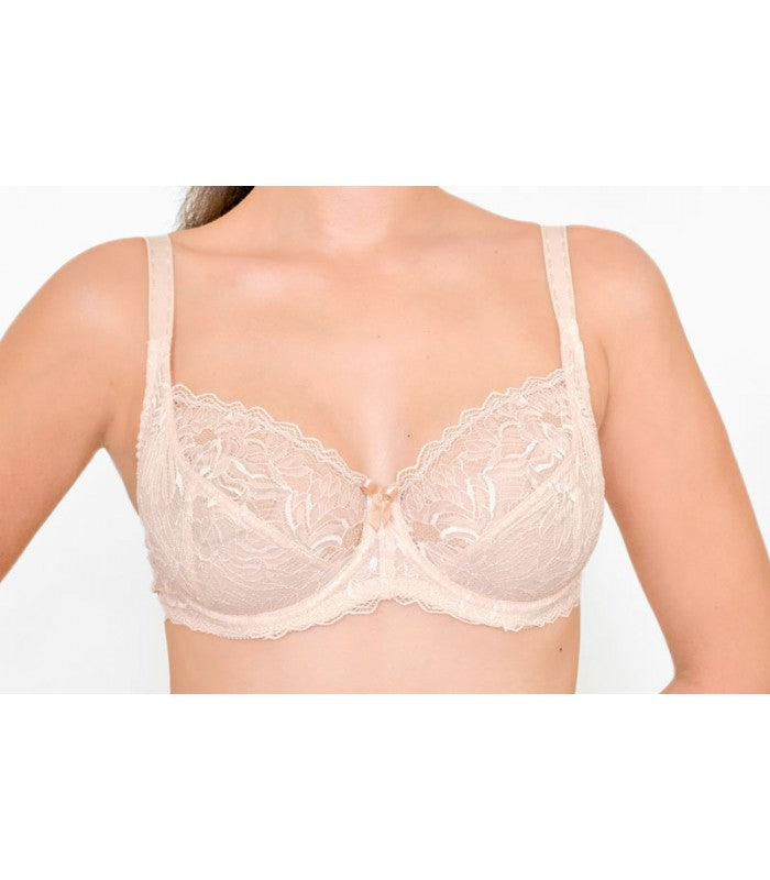 Soutien-Gorge Emboîtant en Dentelle à Armatures