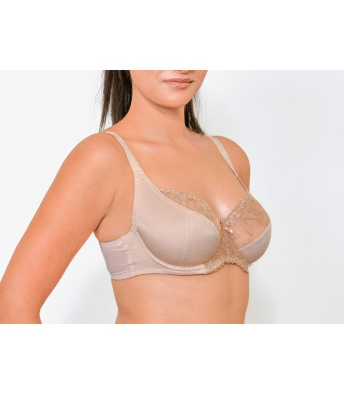 Soutien-Gorge Emboîtant en Dentelle à Armatures