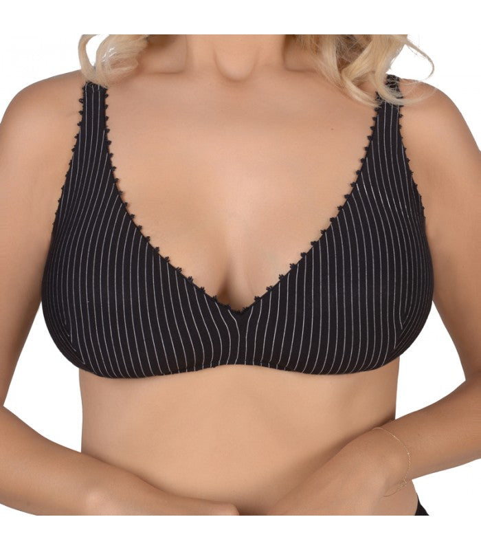 Soutien-Gorge Triangle à Rayures