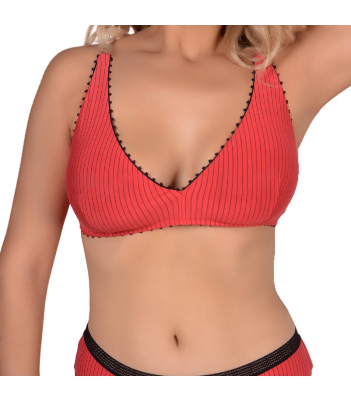 Soutien-Gorge Triangle à Rayures