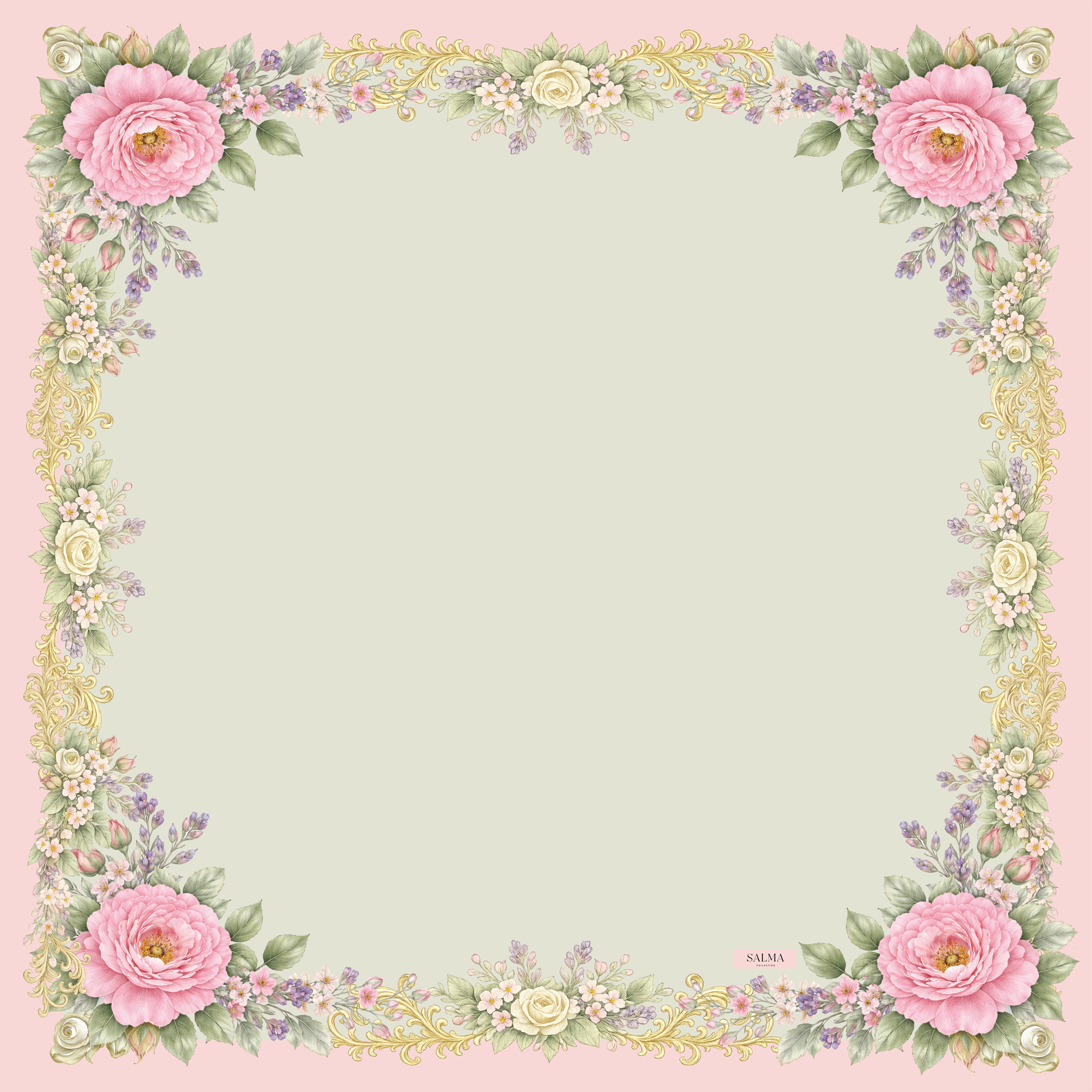Vintage bloom Square