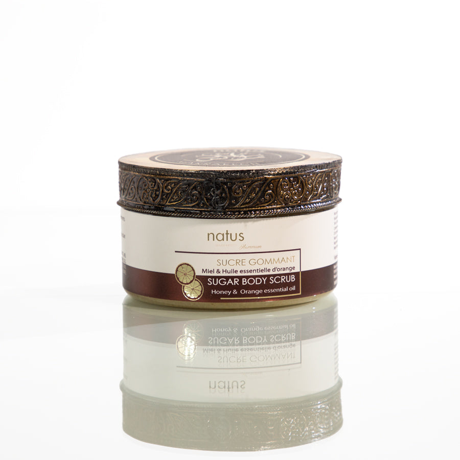 Sucre gommant miel & huile essentielle d'orange