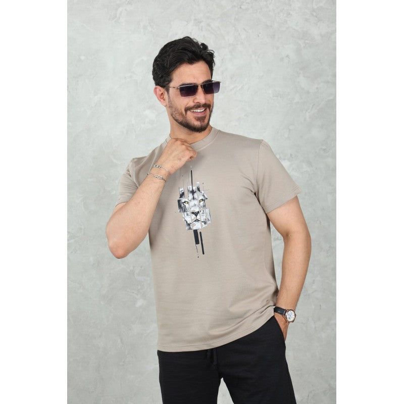T-shirt Homme Imprimé Lion –