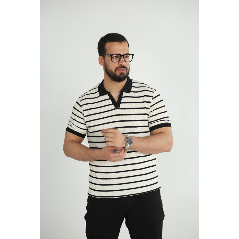 T-shirt Old Money Jacquard Homme –