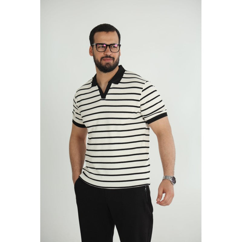 T-shirt Old Money Jacquard Homme –