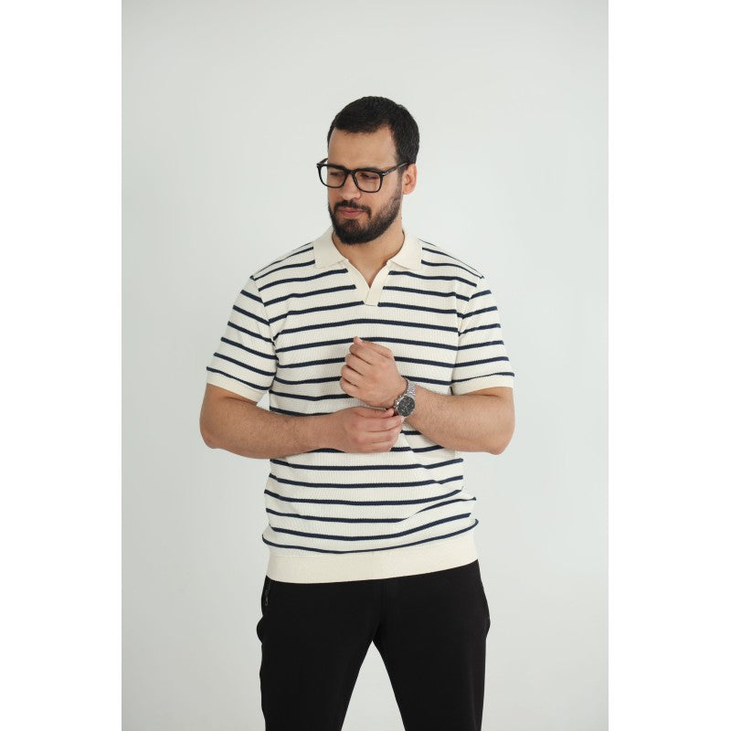 T-shirt Old Money Jacquard Homme –