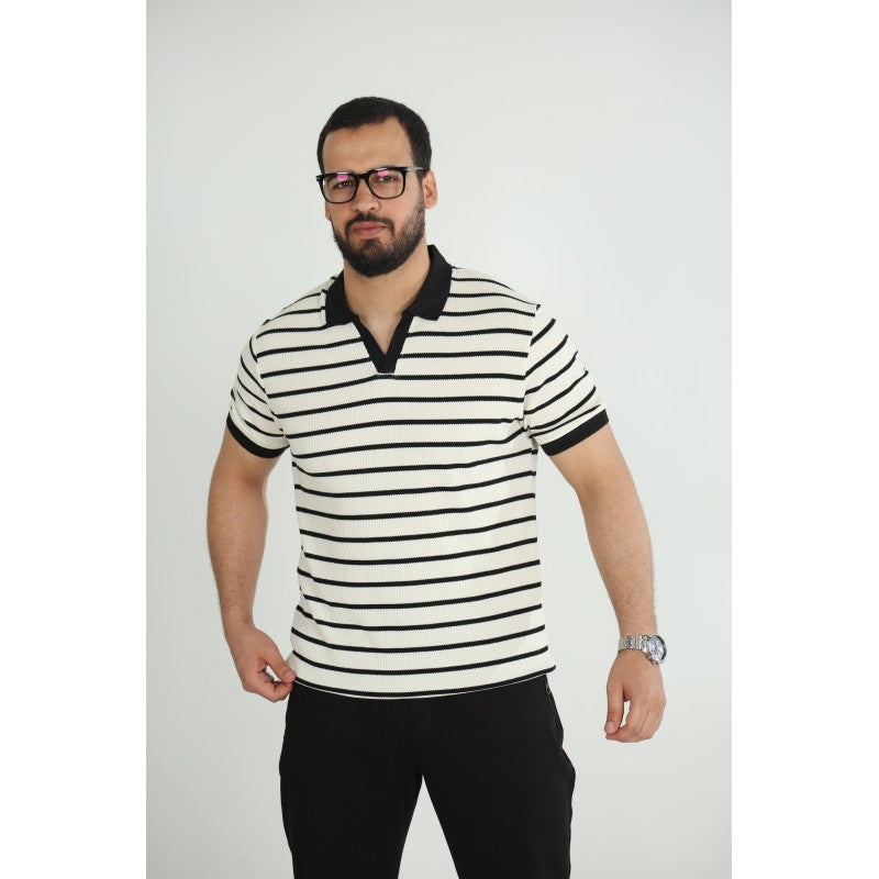 T-shirt Old Money Jacquard Homme –
