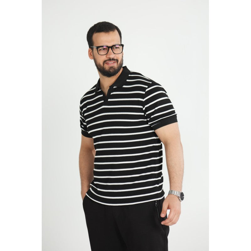 T-shirt Old Money Jacquard Homme –
