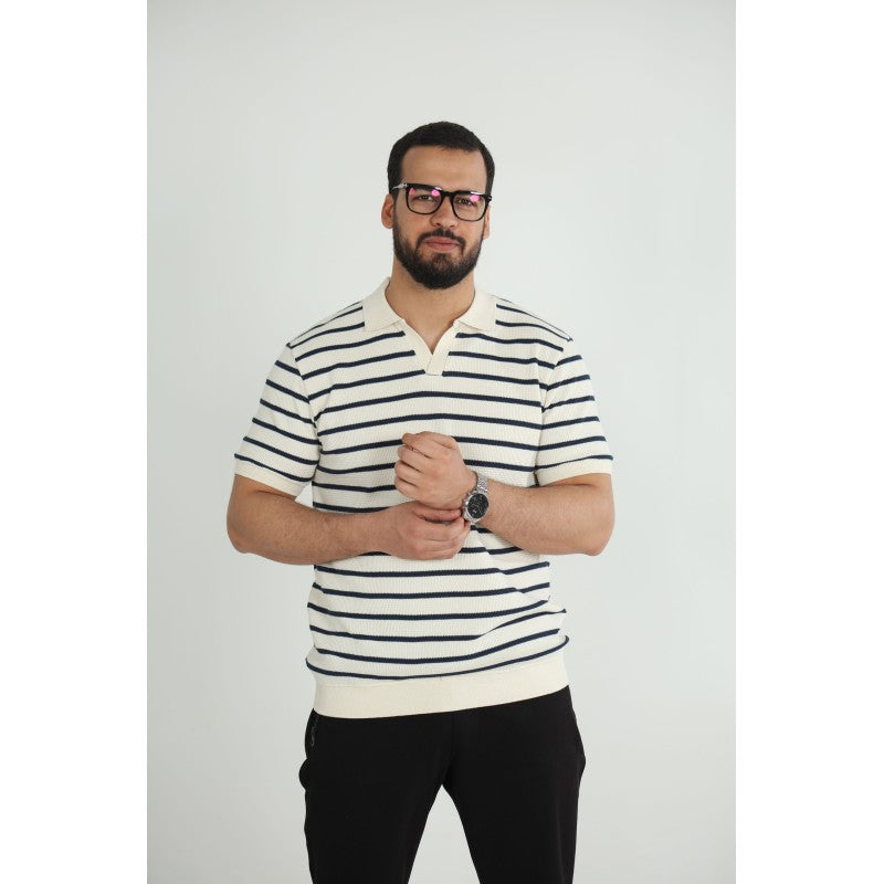 T-shirt Old Money Jacquard Homme –