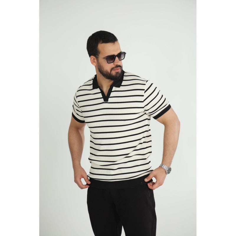 T-shirt Old Money Jacquard Homme –