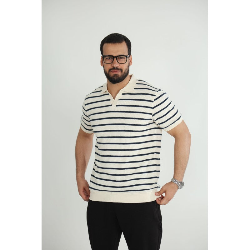 T-shirt Old Money Jacquard Homme –
